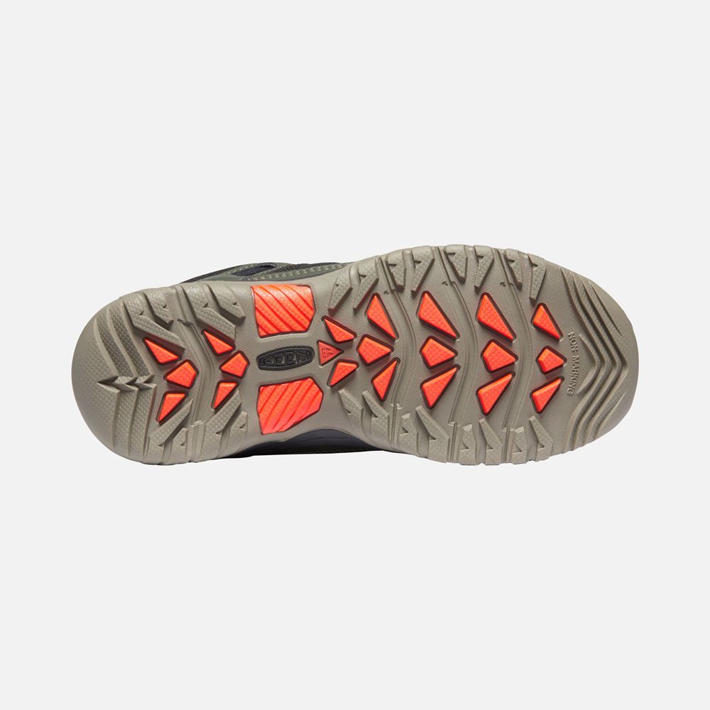 Keen Spor Ayakkabı Çocuk Zeytin Yeşili/Turuncu - Targhee Sport Vent Shoes - Türkiye DVCT76890